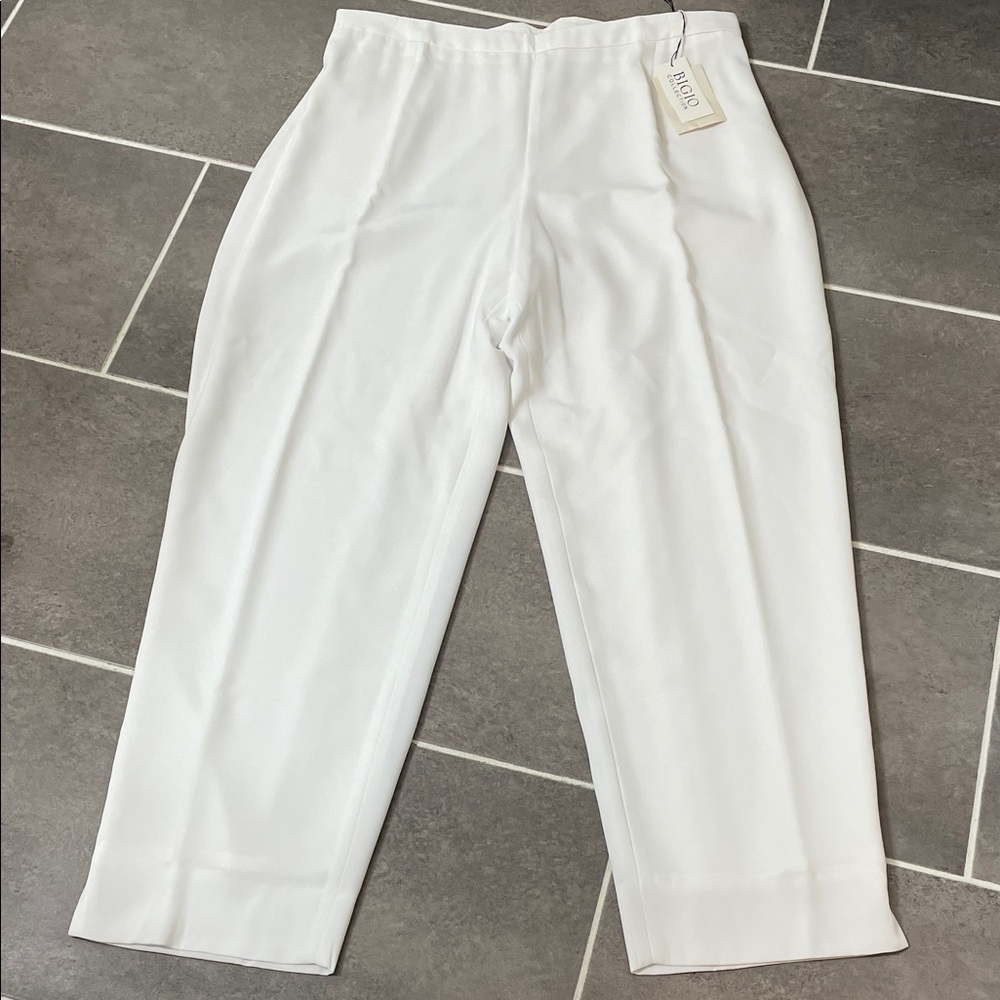Bigio Collection White Trouser Pants size 20W